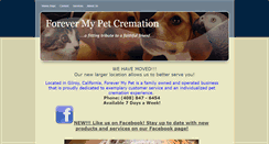 Desktop Screenshot of forevermypetcremation.com