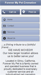 Mobile Screenshot of forevermypetcremation.com